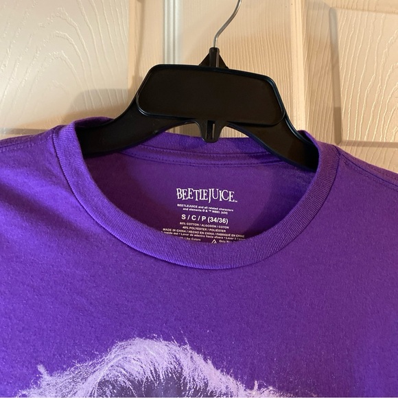 Beetlejuice Mens S SMALL 34/36 T-Shirt Graphic Tee Movie Classic Fun Adult Fan - Picture 5 of 10